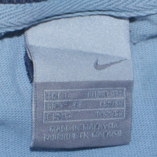 Nike Men's Blue Pullover Sports Sweatshirt Size L Retro Style