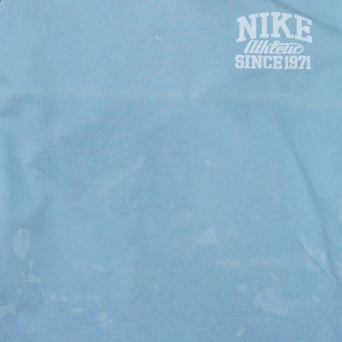 Nike Men's Blue Pullover Sports Sweatshirt Size L Retro Style