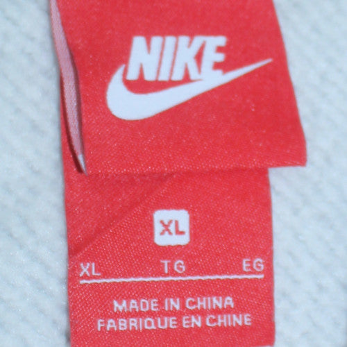 Nike Men's Grey XL Pullover Hoodie with Logo Print
