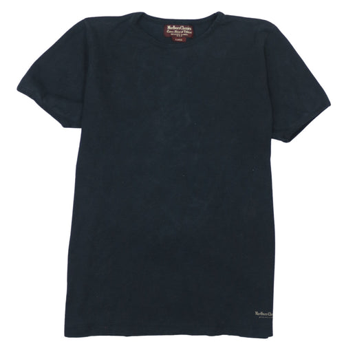 Marlboro Classics Men's Black Cotton Crew Neck T-Shirt Size L