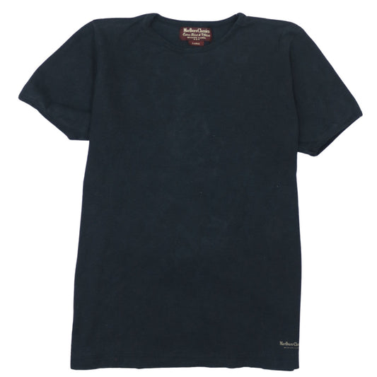 Marlboro Classics Men's Black Cotton Crew Neck T-Shirt Size L