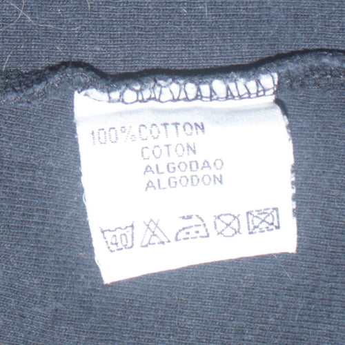 Marlboro Classics Men's Black Cotton Crew Neck T-Shirt Size L