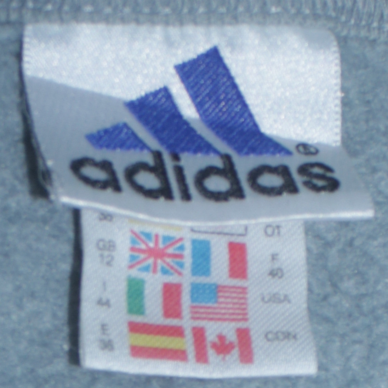 Adidas Womens Blue V-Neck Pullover Sweatshirt Size 12