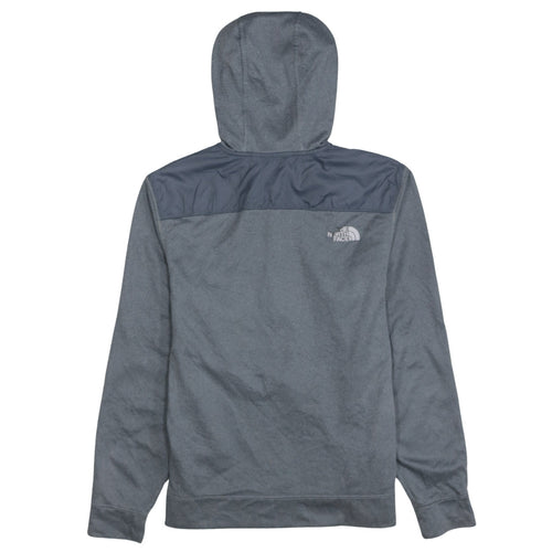 The North Face Men's Grey Half Zip Hooded Fleece Pullover M