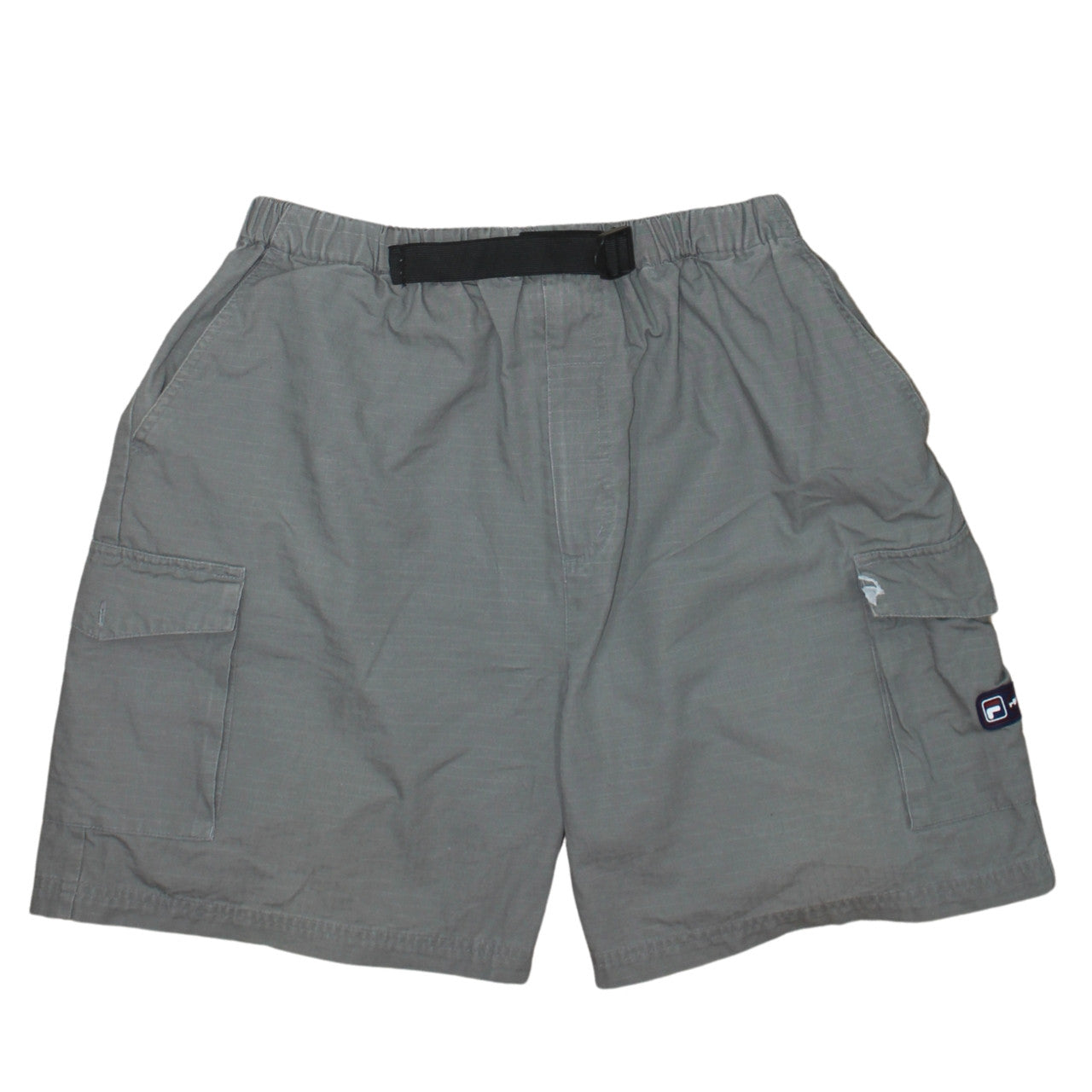 Fila Men’s Grey Cargo Shorts Size M Elastic Waist Outdoor