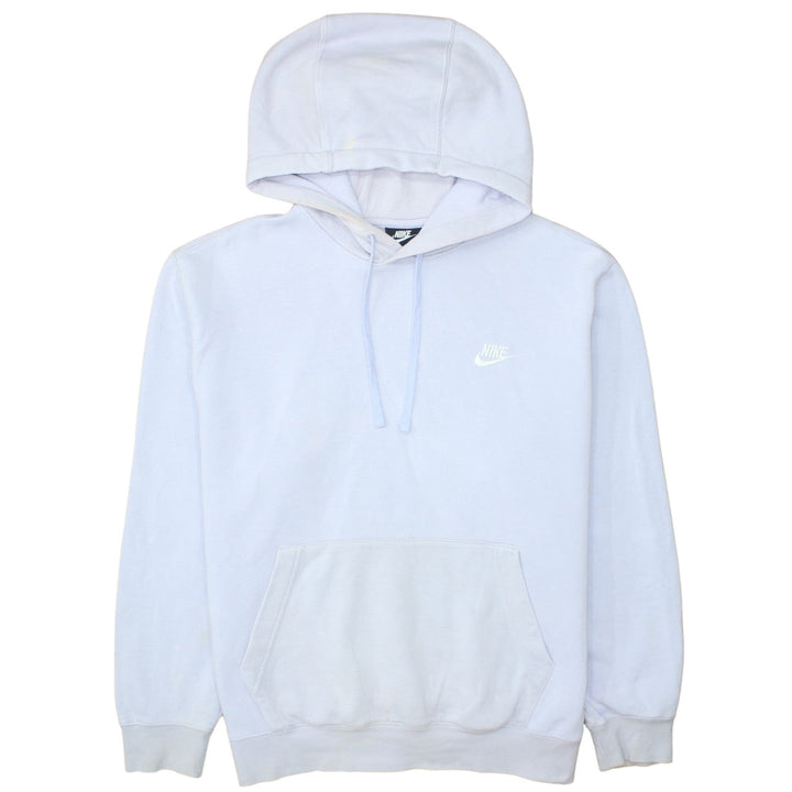 Nike Women’s White Pullover Hoodie Size L Cotton Blend Casual Sweatshirt