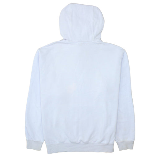 Nike Women’s White Pullover Hoodie Size L Cotton Blend Casual Sweatshirt