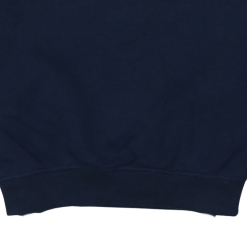 Ellesse Women Navy Blue Logo Crew Neck Sweatshirt UK 8
