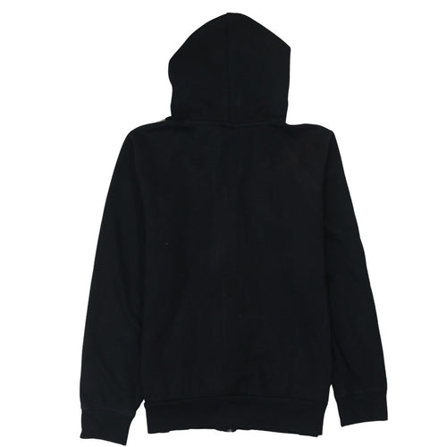 Puma Women's Black Full Zip Hoodie Size 12 Hooded Logo Sweatshirt