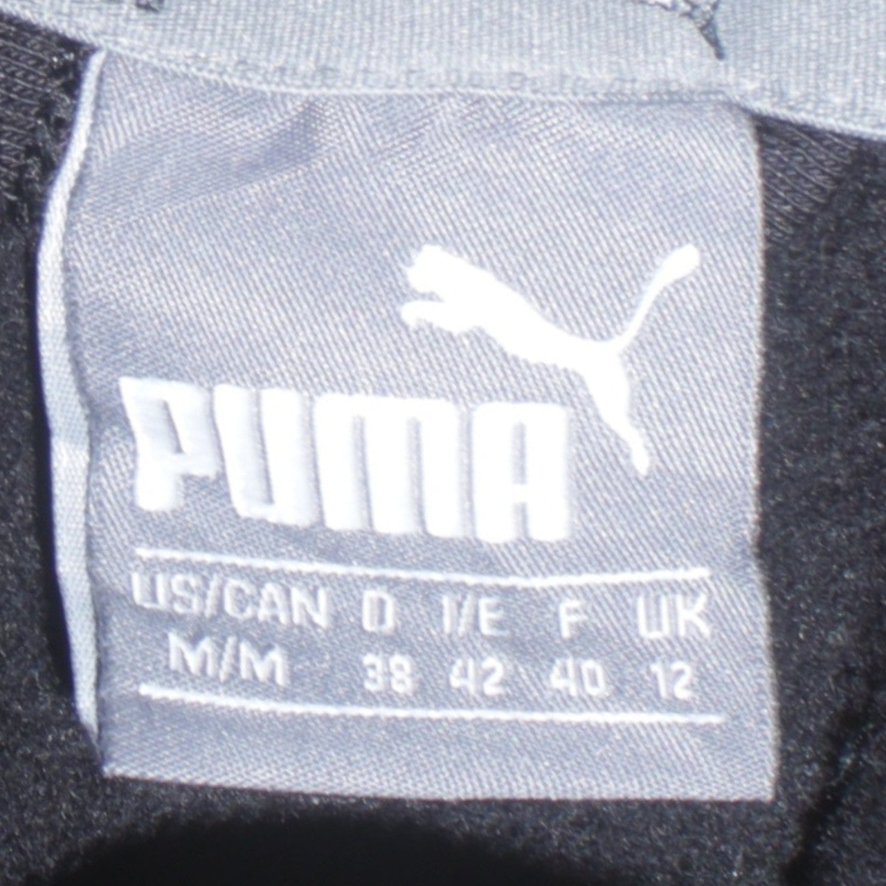 Puma Women's Black Full Zip Hoodie Size 12 Hooded Logo Sweatshirt