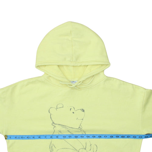 Disney Winnie the Pooh Yellow Pullover Hoodie Womens Size S Primark