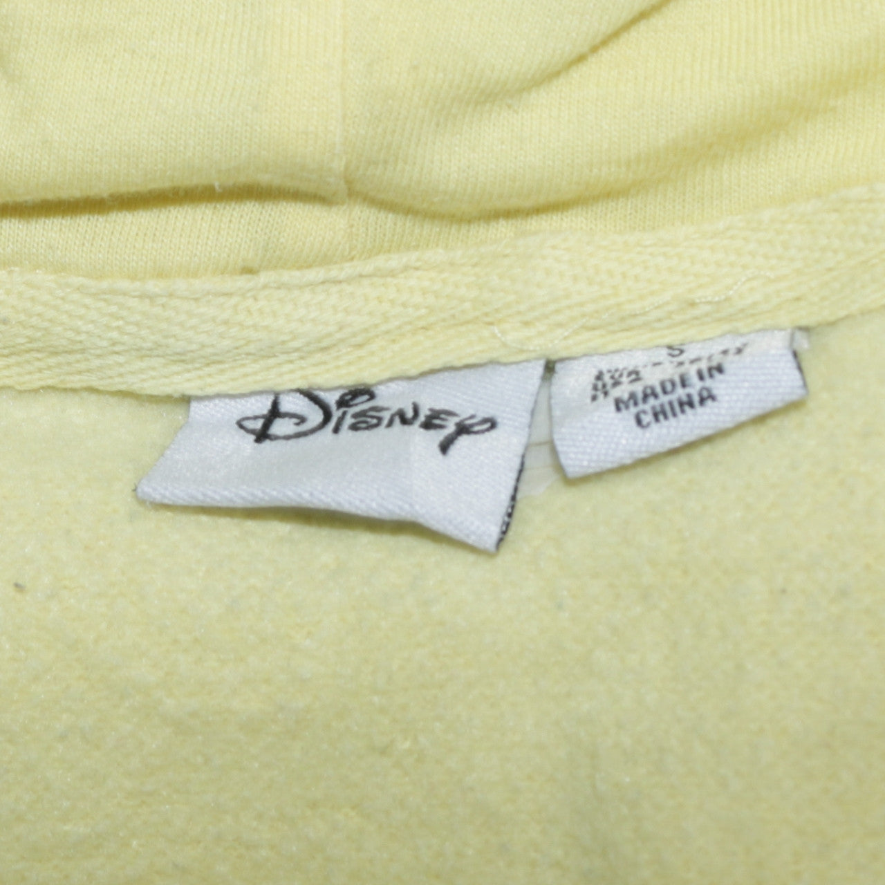 Disney Winnie the Pooh Yellow Pullover Hoodie Womens Size S Primark