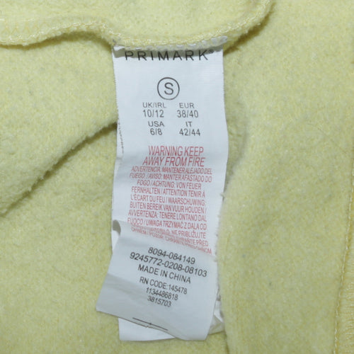 Disney Winnie the Pooh Yellow Pullover Hoodie Womens Size S Primark
