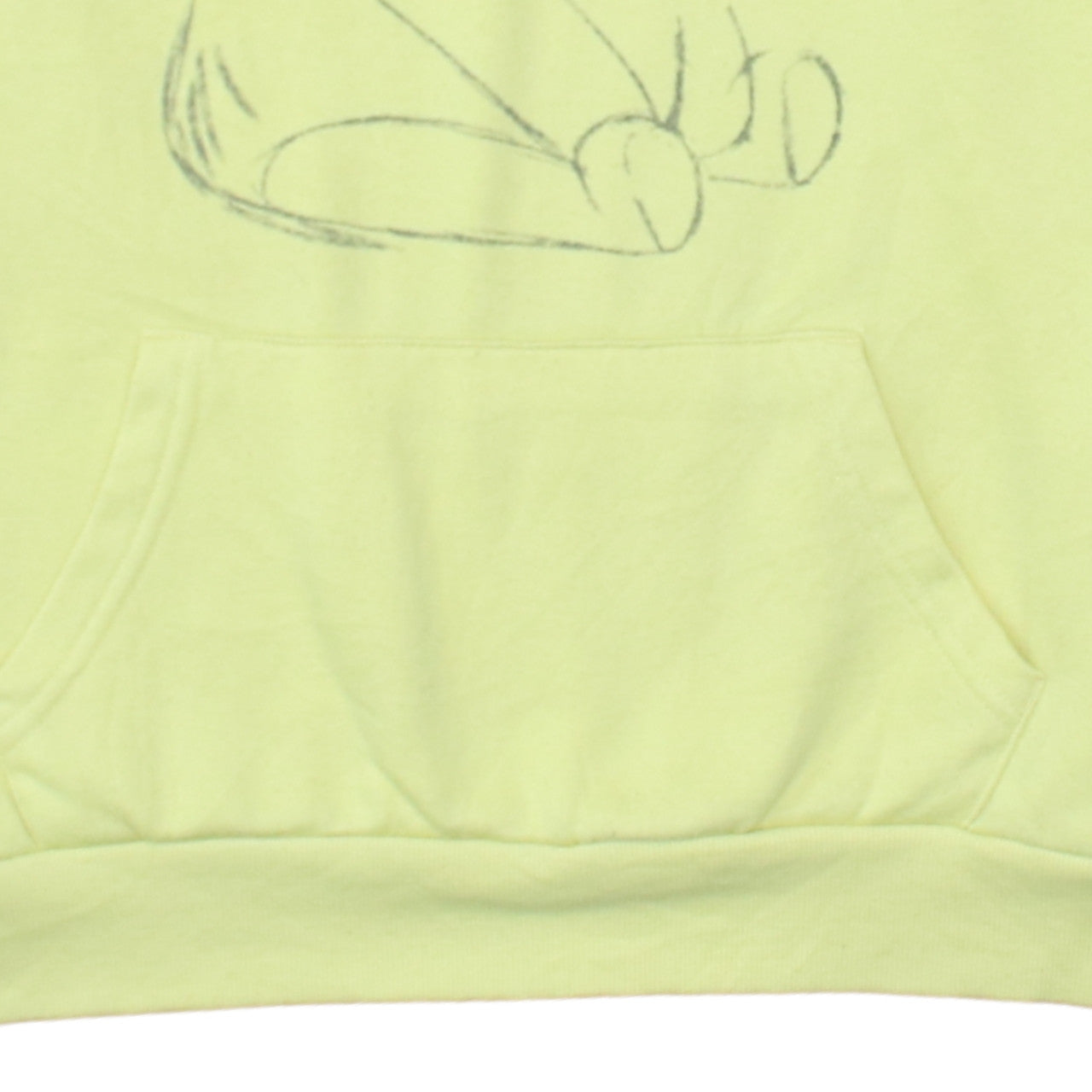 Disney Winnie the Pooh Yellow Pullover Hoodie Womens Size S Primark