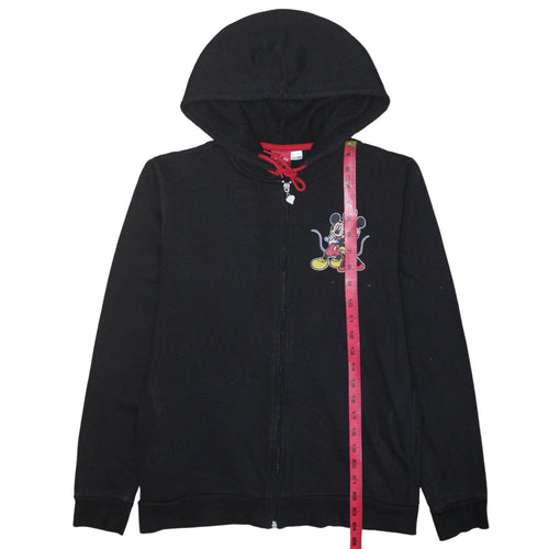 Disney Women Black Full Zip Hoodie Minnie Mouse M 12