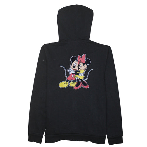 Disney Women Black Full Zip Hoodie Minnie Mouse M 12