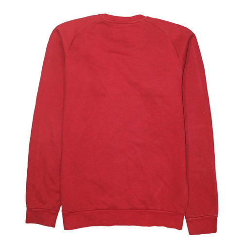 Adidas Men's Red Crew Neck Pullover Sweatshirt Size S