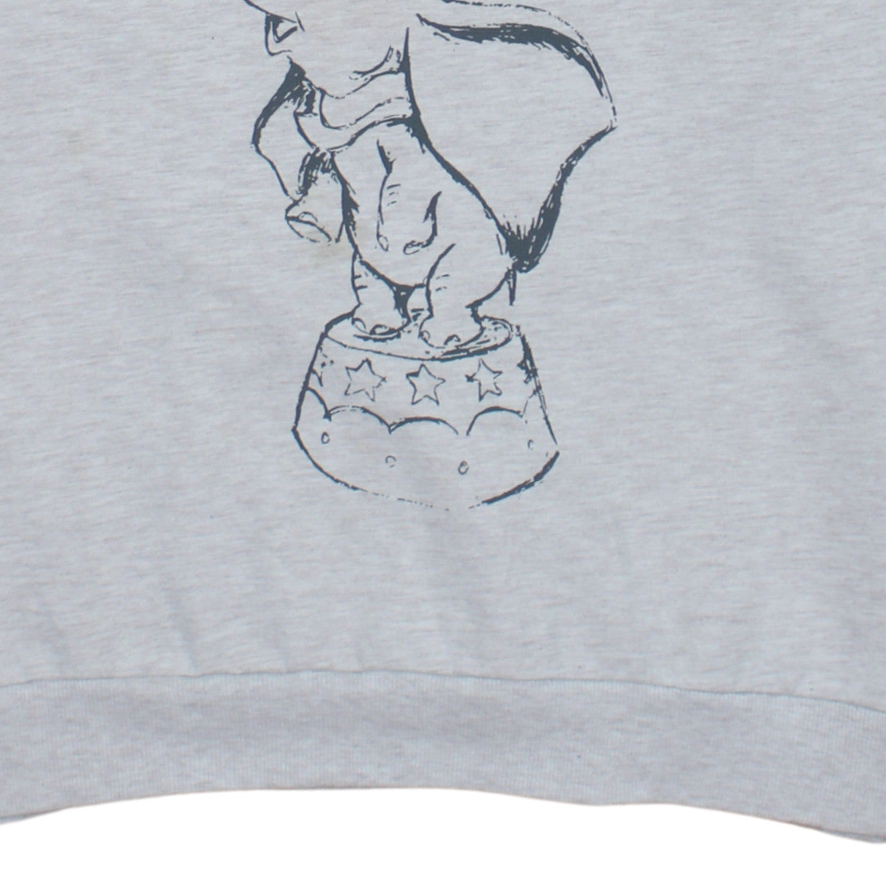 Disney Women Grey Dumbo Crew Neck Sweatshirt Size M 12/14