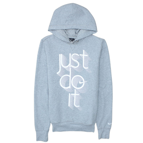 Nike Men's Grey Just Do It Dri-Fit Pullover Hoodie Size S