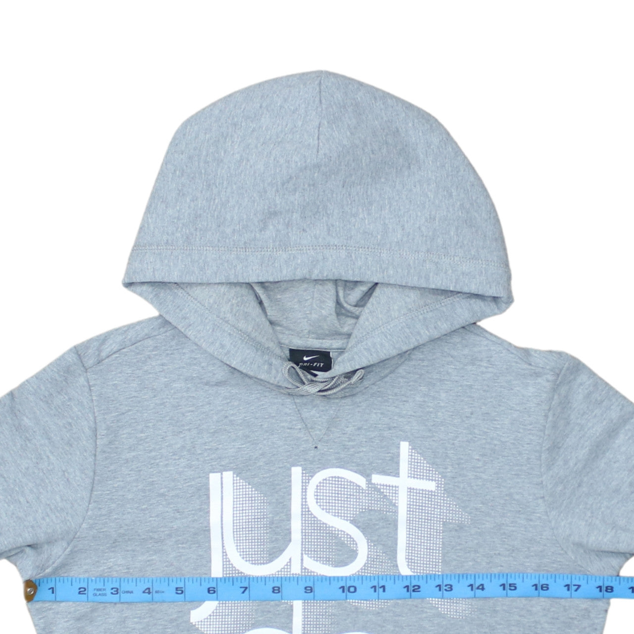 Nike Men's Grey Just Do It Dri-Fit Pullover Hoodie Size S