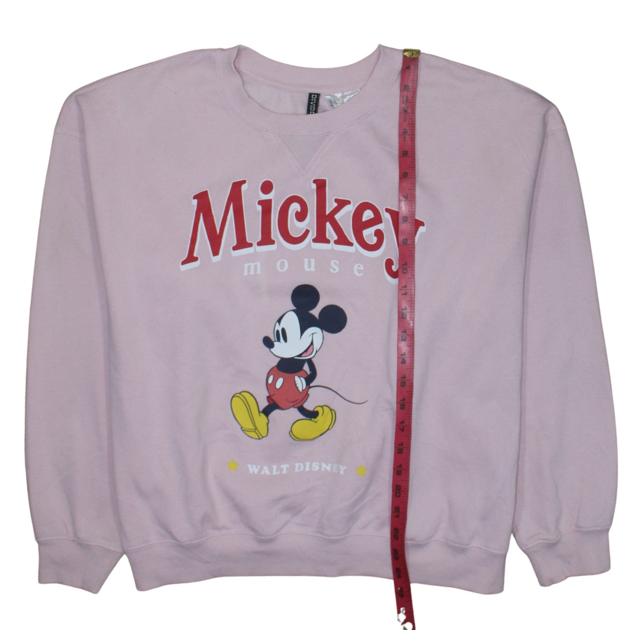 H&M Divided Disney Mickey Mouse Pink Sweatshirt Women’s XL