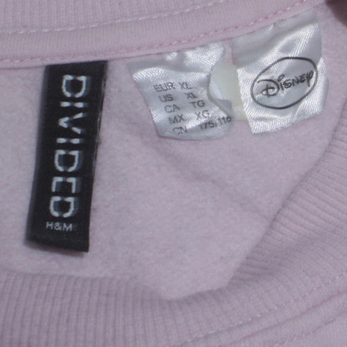 H&M Divided Disney Mickey Mouse Pink Sweatshirt Women’s XL