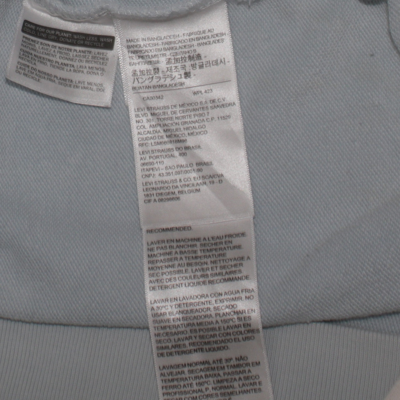 Levi's Men's Blue Crew Neck Pullover Sweatshirt XS