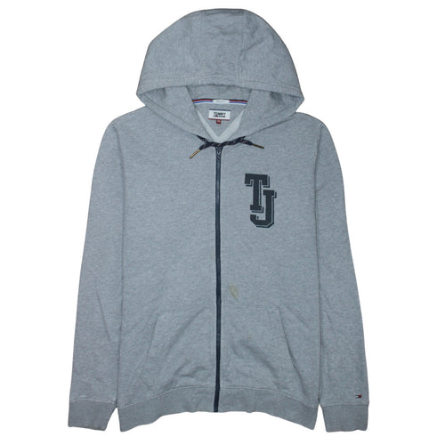 Tommy Jeans Men’s Grey Full Zip Hoodie 2XL Regular Fit