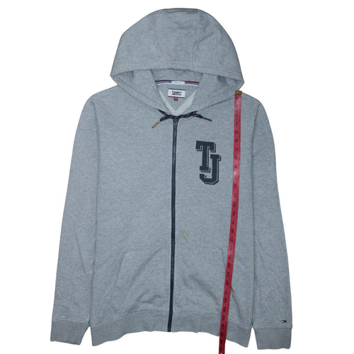Tommy Jeans Men’s Grey Full Zip Hoodie 2XL Regular Fit