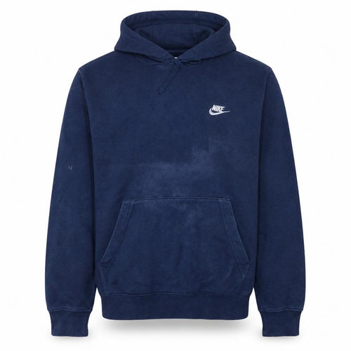 Nike Men’s Blue Pullover Hoodie Size L Regular Fit Fleece Sportswear