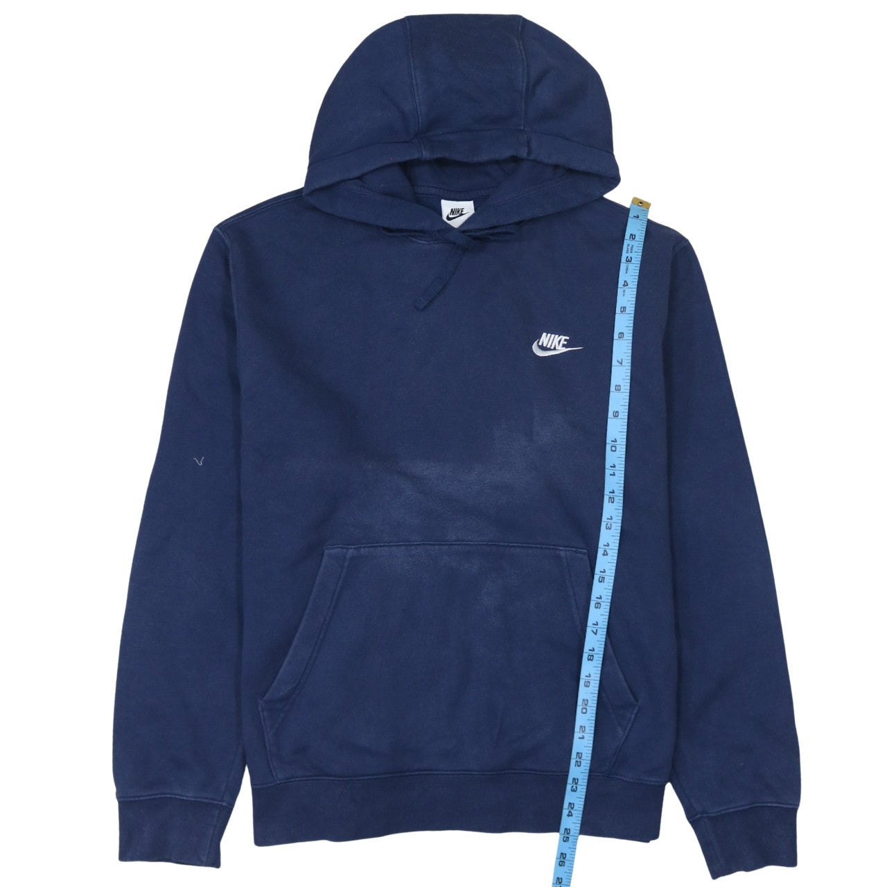 Nike Men’s Blue Pullover Hoodie Size L Regular Fit Fleece Sportswear