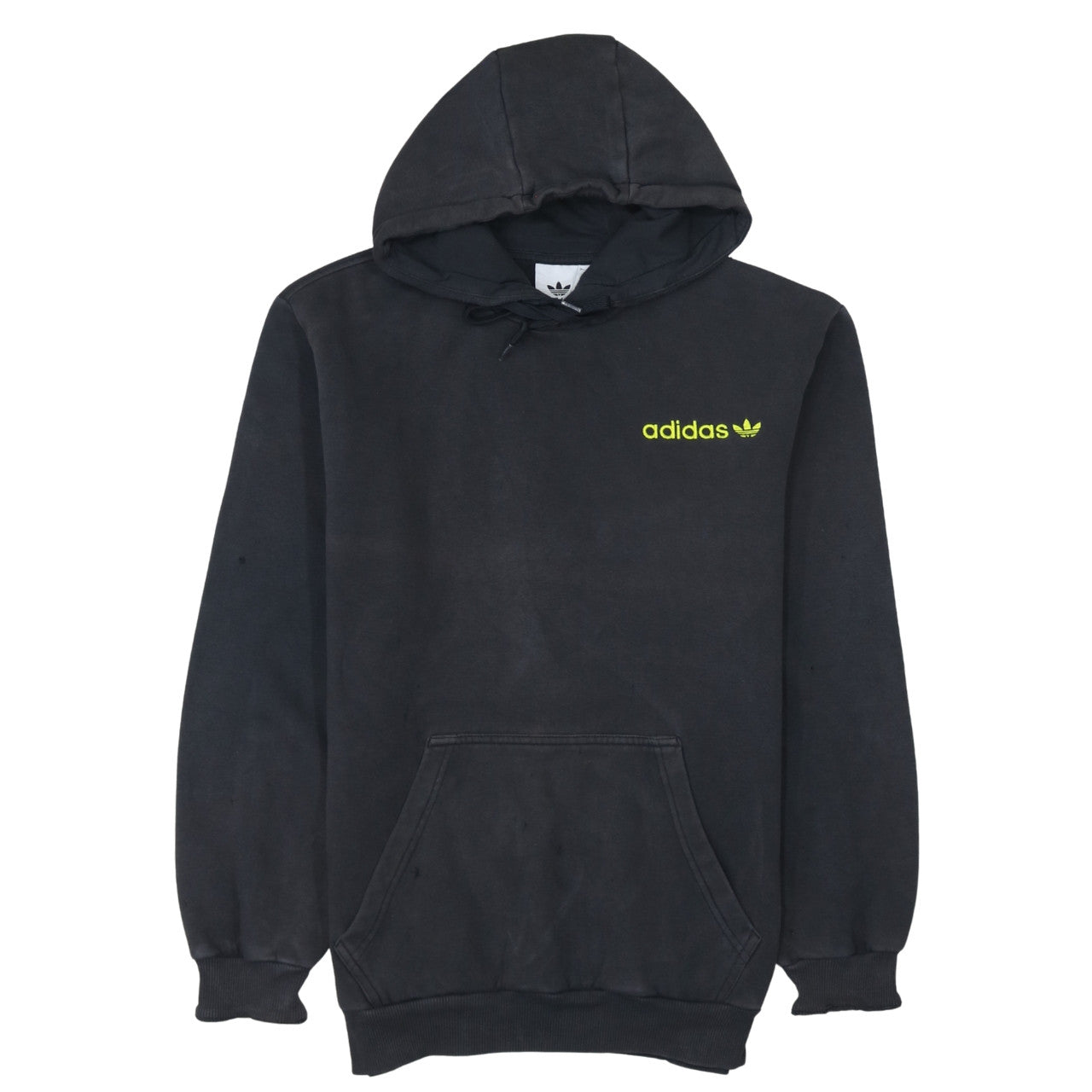 adidas Men's Black Logo Pullover Hoodie Medium Sports Fleece