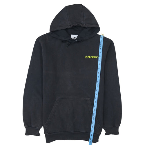 adidas Men's Black Logo Pullover Hoodie Medium Sports Fleece