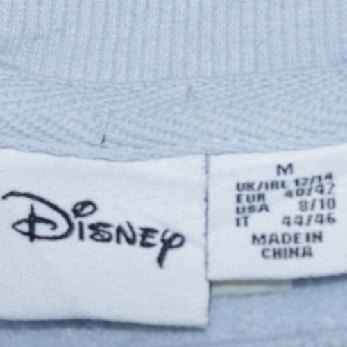 Disney Primark Women Blue Stitch Sweatshirt Medium 12/14 Winter Graphic