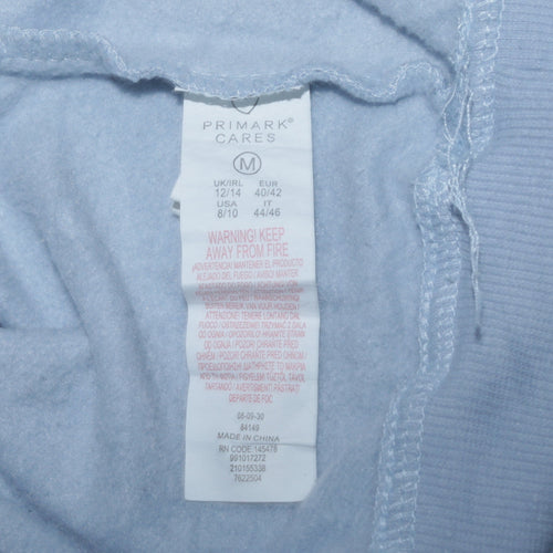 Disney Primark Women Blue Stitch Sweatshirt Medium 12/14 Winter Graphic