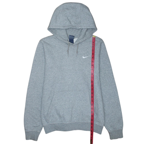Nike Men's Grey Pullover Hoodie Small Regular Fit Fleece Sweatshirt