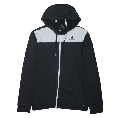 Adidas Men's Black Full Zip Hoodie Small Sports Fleece