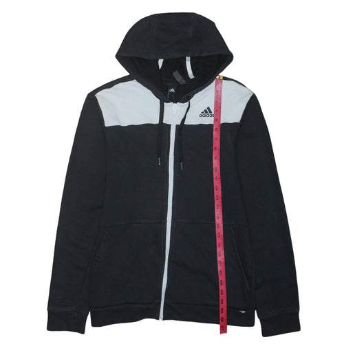 Adidas Men's Black Full Zip Hoodie Small Sports Fleece