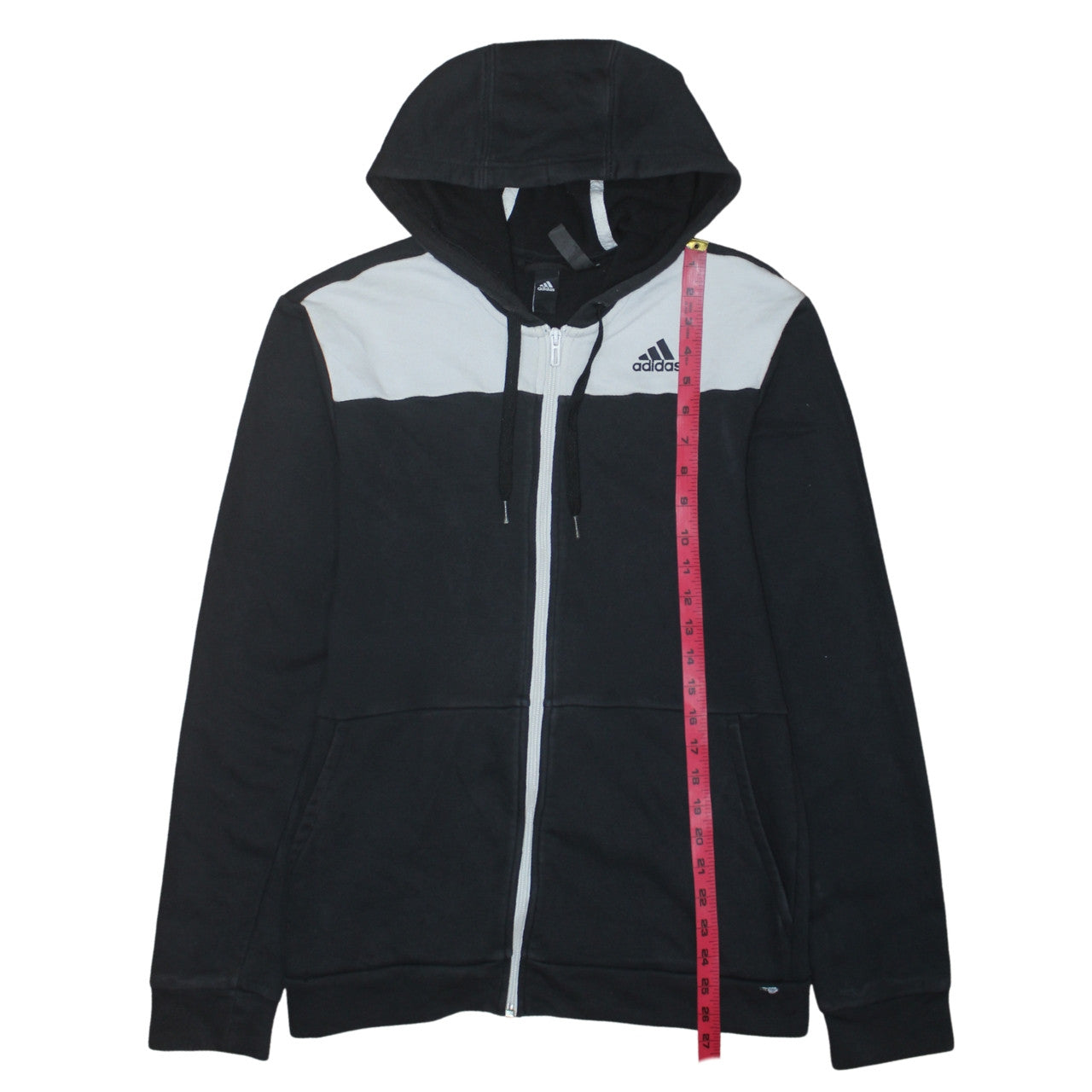 Adidas Men's Black Full Zip Hoodie Small Sports Fleece