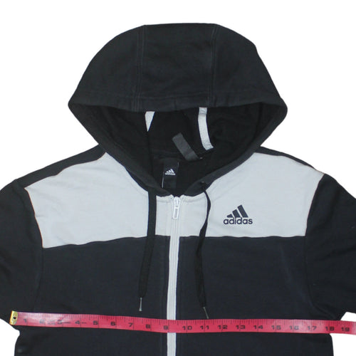 Adidas Men's Black Full Zip Hoodie Small Sports Fleece