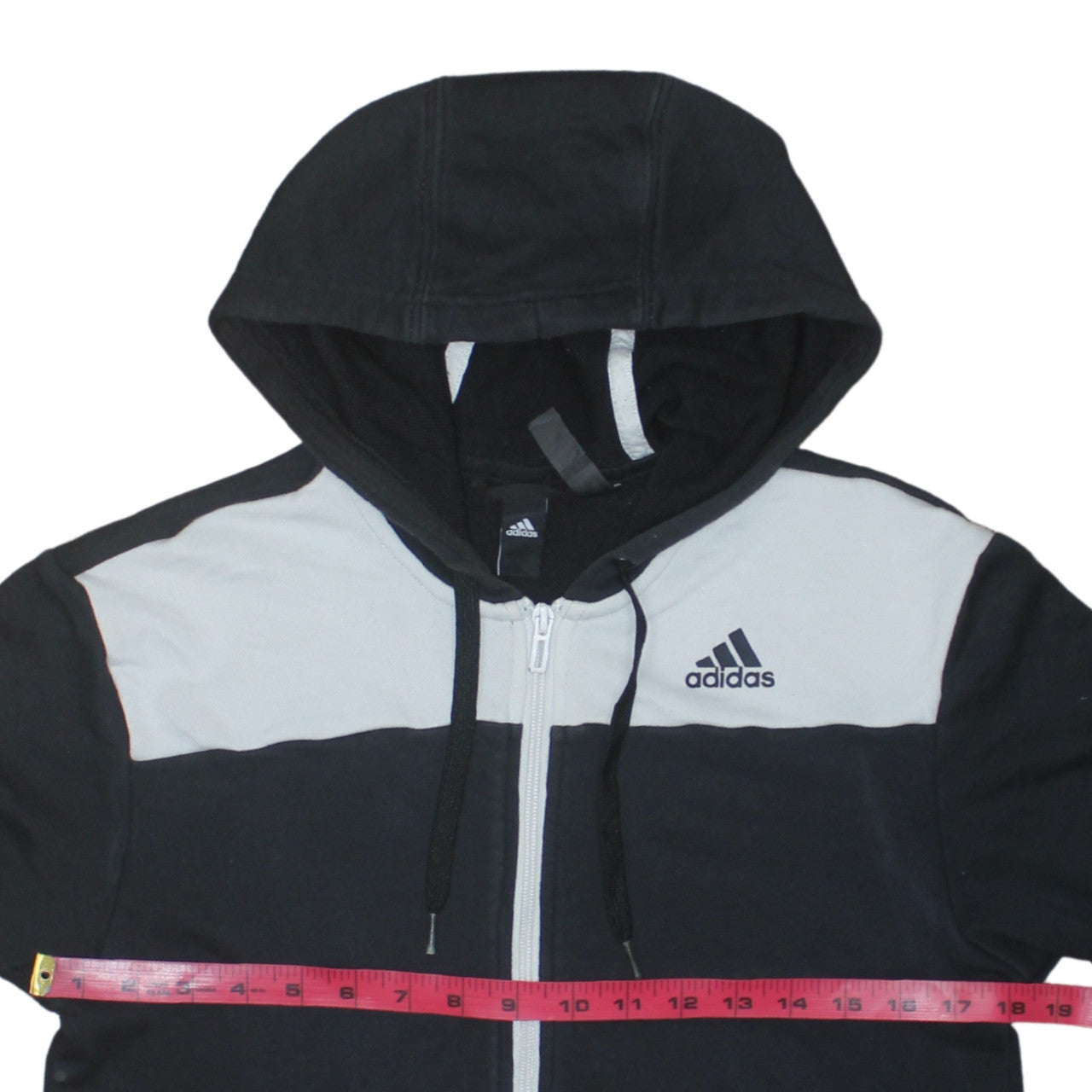 Adidas Men's Black Full Zip Hoodie Small Sports Fleece