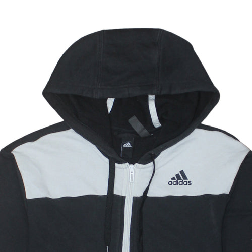 Adidas Men's Black Full Zip Hoodie Small Sports Fleece