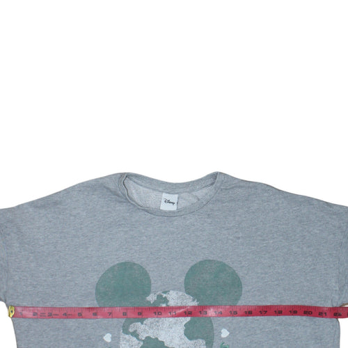 Disney Womens Grey Sweatshirt Size 38 Be Kind To Our Planet Pullover