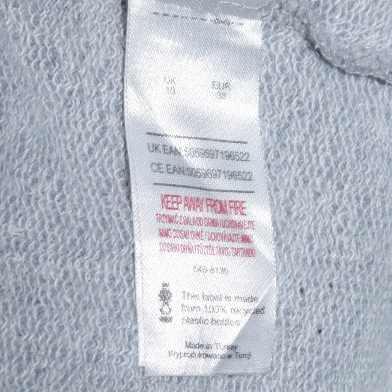 Disney Womens Grey Sweatshirt Size 38 Be Kind To Our Planet Pullover