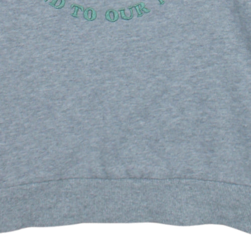 Disney Womens Grey Sweatshirt Size 38 Be Kind To Our Planet Pullover