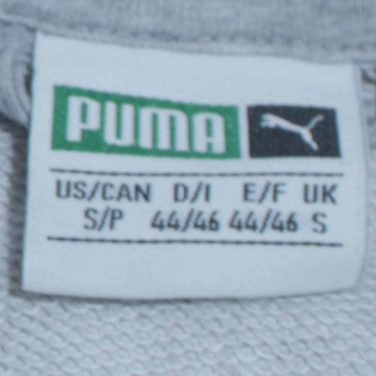 Puma Men's Grey Full Zip Hoodie Size S Lightweight Athletic