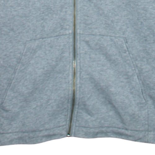 Puma Men's Grey Full Zip Hoodie Size S Lightweight Athletic