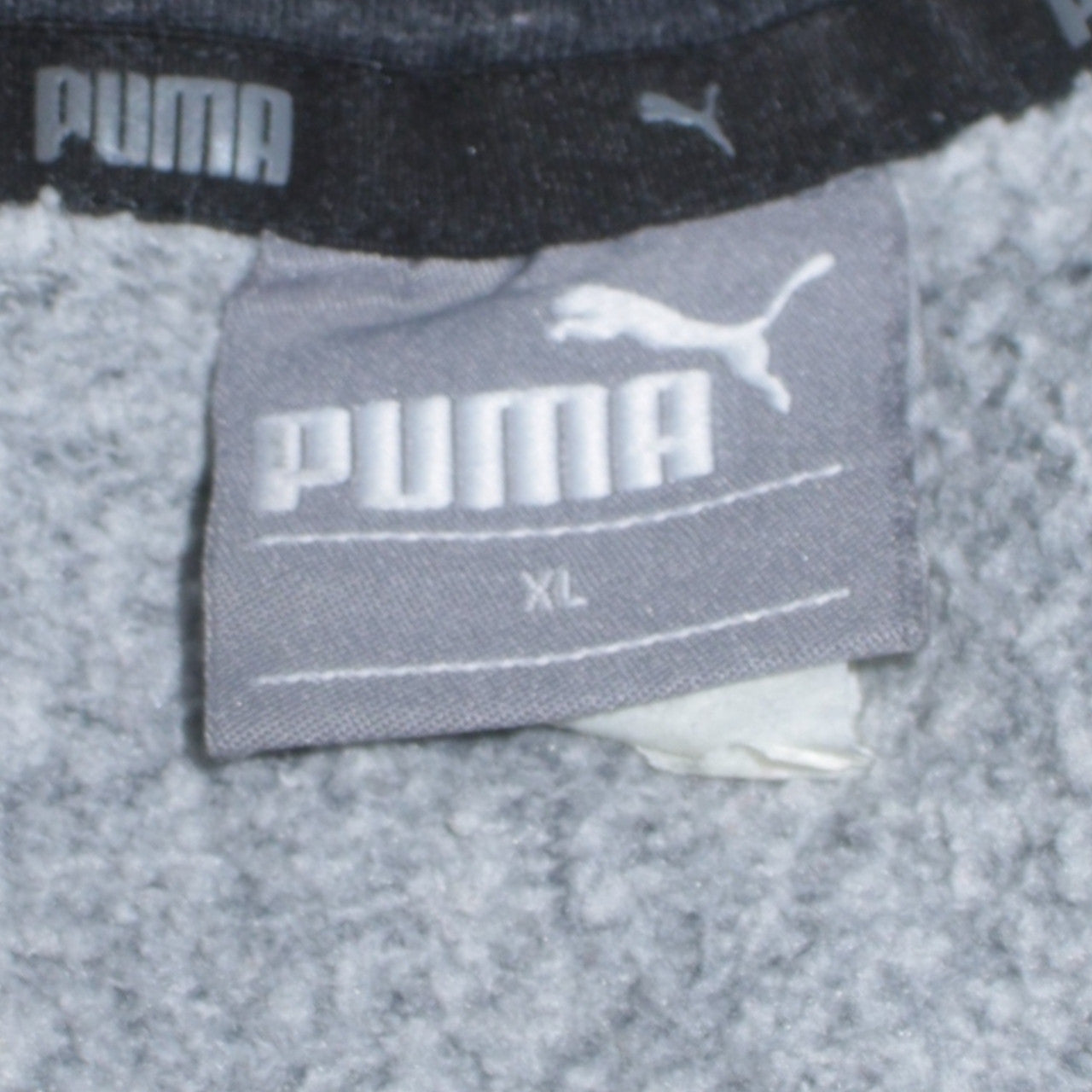 Puma Men's Black XL Pullover Hoodie with Logo Print
