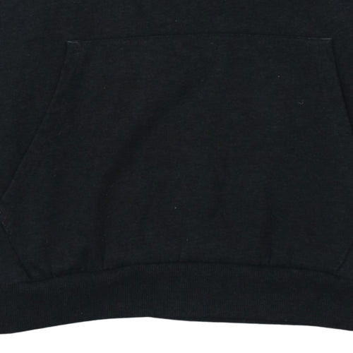 Puma Men's Black XL Pullover Hoodie with Logo Print