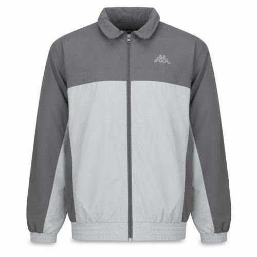 Kappa Men’s Grey Windbreaker Jacket Size L Full Zip Lightweight Sportswear